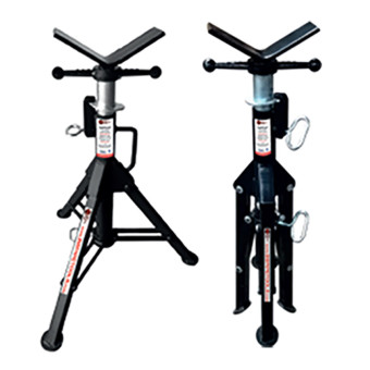 TAG TriStand összecsukható háromlábú csőtartó állvány - modell TFS301+ V alakú csőtartó fej